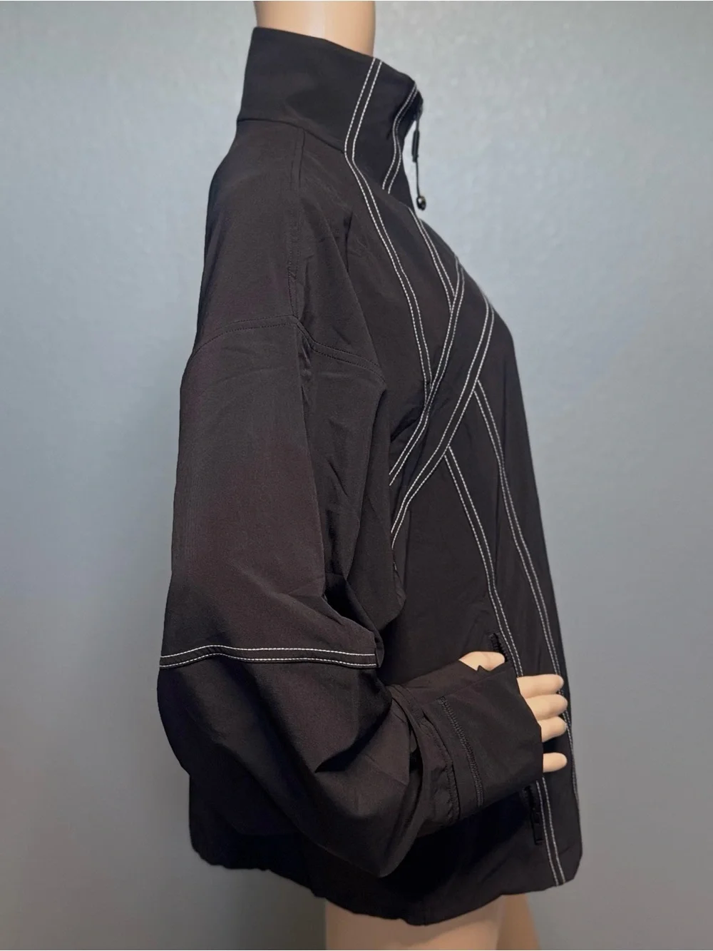 NWT Lululemon Define Oversized Black Zip Up Jacket (Swift) Size 8